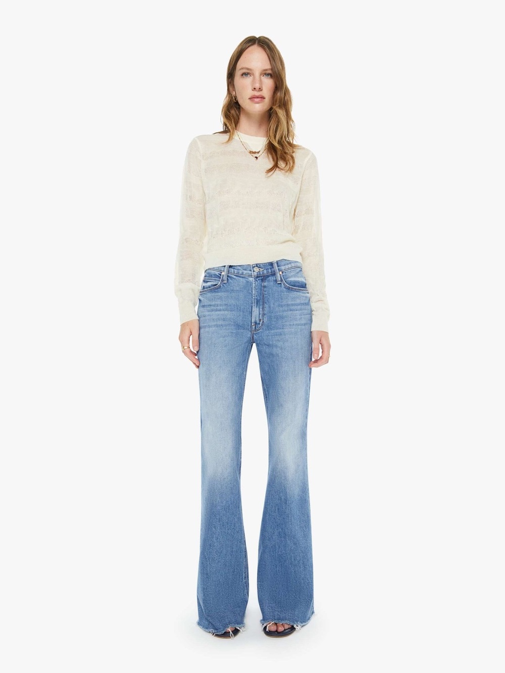 MOTHER Denim High Rise Doozy Fray Jean - size 28 - NWT